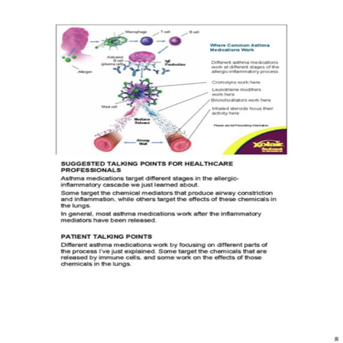 This flip-chart presentation helped nurse educators explain a new type of allergy medicine to colleagues and patients.
(Page 8 of 11)